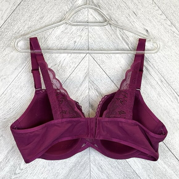 Felina Bra Womens Size 44C Peridot Demi Contour Underwire Purple New NWT - Picture 4 of 4